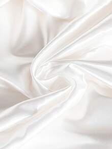 2件装缎面枕套，柔软顺滑，呵护秀发和肌肤，信封式封口（不含枕芯），白色 - 奶油白 - 查看 3