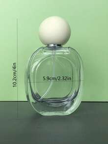 1.01oz Oval Glass Perfume Bottle, Elegant Makeup Spray Bottle, Colorful Round Cap Refillable Bottle, Essential Back-To-School Item - Glass Bottle - View 5