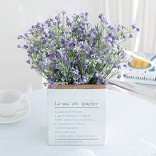 1/3/60 Stück künstliche grüne Pflanzen, Lavendel Bouquet, Outdoor Garten, Geburtstags Party, Party Dekoration, Hochzeitsblumenkorb, Brautstrauß, Heim Dekoration, Restaurant, Wohnzimmer, Schlafzimmer, Fensterbank, Vase Dekoration, Dekorationen, Neujahr Dekoration, Outdoor Garten, Schulanfang - Violett - Übersicht 3