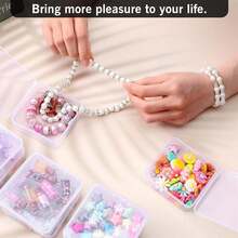 6/12pcs Mini Sticker Storage Boxes, Transparent Plastic Bead Storage Boxes, Suitable For Collecting Small Items, Beads, Jewelry, Business Cards, Game Accessories, Crafts, School Supplies, Ideal For Back To School, Christmas, Halloween And More Occasions - Trong suốt - Xem 9