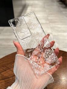 Ốp lưng điện thoại trong suốt, tối giản, chống rơi, họa tiết hoa, tương thích với iPhone 17/17 Pro, 16/15 XR/7/8, 16 Pro Max, 13/14 Pro Max, Galaxy, và Redmi 10/9/Note 9/12C/Note 11 Pro/Note 8 Pro/9C/9A - Nhiều màu - Xem 3