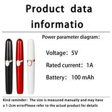 1pc New Electric Eyebrow Trimmer, Lipstick Eyebrow Trimmer, USB Rechargeable, Women's Household Hair Remover, Mini Shaver Eyebrow Trimmer, Portable Facial Hair Remover Eyebrow Pencil New - Multicolor - View 9