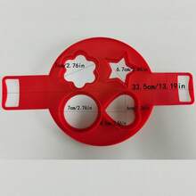 This Silicone Pancake Mold Can Be Used To Make Fried Eggs, Pancakes, Chocolates, And Various Shaped Foods Such As Heart, Square, Plum Blossom, And Round. Heat-Resistant, Easy To Clean, . - Multicolor - View 14