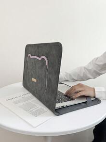 14/15,6 tums söt laptopfodral bärväska skyddande fodral - Grå - Visa 5