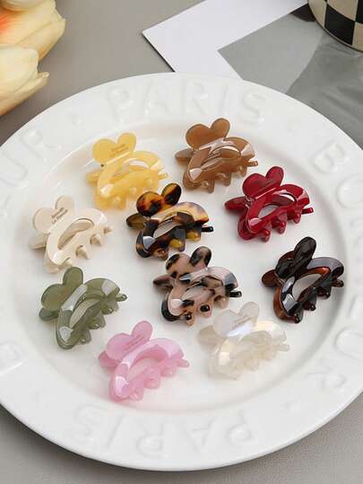 Cute And Fun Mini Hair Clips - Add A Playful And Lively Touch To Your Daily Hairstyles, Perfect For Securing Hair, Half-Bun Styles, And On-The-Go Looks. An Ideal Gift Or Addition To Your Accessory Collection.