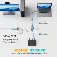 MT-VIKI - Divisor Ethernet 1 a 2 de alta velocidad 1000 Mbps divisor RJ45 dual Gigabit para cable Cat5/5e/6/7/8 [2 dispositivos simultáneamente en red] - como en la foto - Ver 5