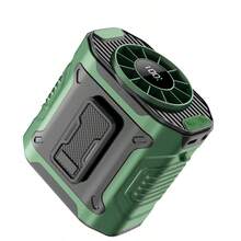 1 pieza Ventilador portátil y vestible para la cintura con pantalla LED y iluminación, diseño de uso en el cuello/cintura, tecnología de enfriamiento Turbo Boost, descenso instantáneo de temperatura, imprescindible para viajes/campamentos/trabajo al aire libre, cable de carga USB-C incluido - Multicolor - Ver 11