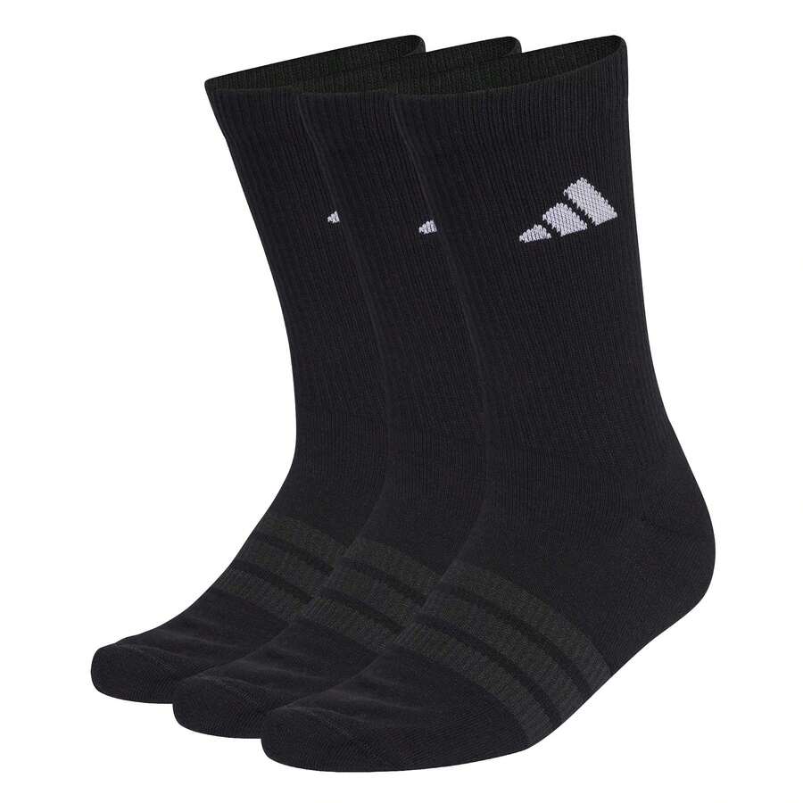 Adidas Men Sports Socks - Black 3 Pairs - View 1