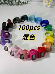 Contador de anillo clásico y sencillo, de material de resina, ligero y cómodo, conteo conveniente, contador de anillo con pantalla digital, contador de presión manual de alivio, ampliamente aplicable, disponible en varios colores, adecuado para hombres y mujeres, regalos navideños, contador de rosario electrónico, aplicable para uso comercial y doméstico, contador multifuncional - Multicolor - Ver 27