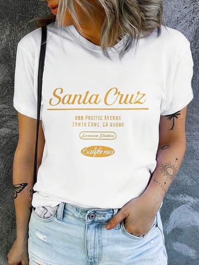 Summer Outfits, Santa Cruz Graphic Tee, Casual Tops, Y2K, Streetwear, Festival, Concert