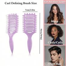 1 lược uốn tóc, thích hợp để tạo kiểu tóc xoăn ướt, lược có lỗ thông hơi giúp chải, tạo hình và giữ nếp tóc xoăn, phù hợp cho cả nam và nữ, có thể sử dụng cho tóc ướt hoặc khô. - Hình vuông - Xem 12