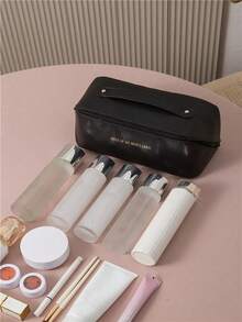 1pc Fashion Large Capacity Women's Makeup Bag, Portable Travel Handheld Cosmetic Organizer Bag - C(L Size Basic Model) - View 10