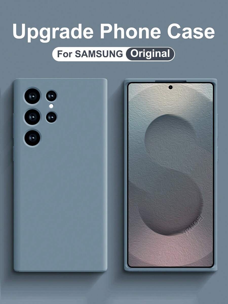 VRNOEI 适用于三星 Galaxy S24 S21 S22 S23 S25 Ultra 手机的豪华保护壳,柔软防震保护套配件,也适用于三星 S25 S23 S22 S21 S24 Plus 手机 - 淺藍色 - 查看 1