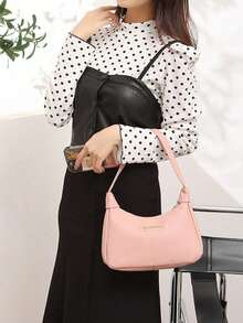 Valentine's Day Gift For Women: Lychee Seed Women's Handbag, Fashion Women's Shoulder Bag, Zipper Bag And Wristband, Multifunctional Armpit Dumpling-Shaped Wallet, Suitable For Women's Birthday Party, Valentine's Day Event Gifts. These Exquisite Gifts Are Available In A Variety Of Colors. - 彩色 - 查看 4