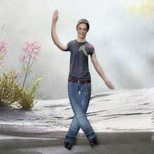 30厘米全新 CORTI/S 赞助可动抽象人偶，全身关节可动，适合作为送给男友/女友的礼物、卧室装饰或生日礼物 - 彩色 - 查看 3