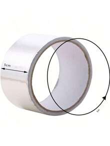 1 Roll 5M Waterproof Sealing Tape, Aluminum Foil Adhesive Tape, Suitable For Sink, Countertop, Toilet, Bathroom, Kitchen. Super Sticky Waterproof Tape - Can Be Used Indoors And Outdoors, No Residue. Aluminum Foil Tape, Sealing Strip, Self-Adhesive, Heavy Duty Waterproof Tape, Adhesive - Super Sticky, Reusable, Versatile - Essential For Home - Silver - View 10