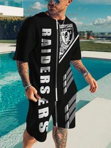 Las Vegas Raider-S Football Team Series Men's Casual Fashionable Sports Suit - Style - View 2
