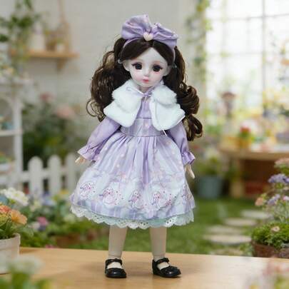 6.3 Inch High-Quality 20-Joint BJD Princess Doll Set, Birthday Gift Toy, Holiday Present