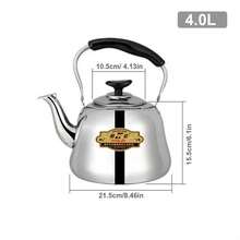 Stainless Steel Whistling Tea Kettle - Mirror Polished, Foldable Handle, Fast Boiling, 1L-6L Capacity, Suitable For Home And Restaurant Use - Silver - View 18