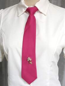 1pc Women's Studded Tie-Less Collar, Suitable For Casual, Street, Daily, Party, Gift - Multicolor - View 18