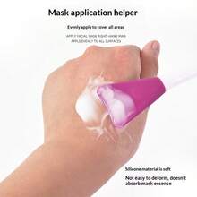 Silicone Brush Cosmetics Double Headed Double-Sided Face Wash Makeup Brush Easy To Clean Texture Delicate And Soft Skin Friendly Makeup Tool - Multicolor - View 4