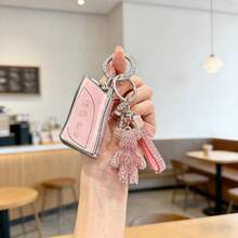 [ Side Diamonds ] 4 Buttons TPU Car Key Case Cover Shell Fob For Lexus ES200 / ES250 / ES300h / ES350 RX300 / RX350 / RX450h NX260 / NX350 / NX350h UX200 / UX250h IS300 / IS350 RC300 / RC350 LS500 / LS500h GX460 TX - Style 16 - View 3