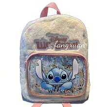 Ba lô mini nhồi bông Lilo & Stitch, túi đeo vai lông thú hoạt hình dễ thương với túi trước bóng bẩy, túi du lịch ngoài trời thường ngày hình nhân vật đáng yêu, quà tặng sinh nhật Giáng sinh cho người hâm mộ. - Nhiều màu - Xem 7