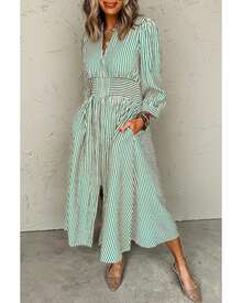 Azura Exchange Women Midi Dresses - màu xanh lá - Xem 1