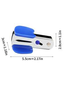 1 迷你办公起钉器便携式起钉器订书机办公学生文具装订学生起钉器返校、返校、学校用品 - 黑色 - 查看 5