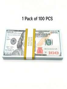 Tiền giả dùng làm đạo cụ phim/ảo thuật, không phải tiền thật, chỉ dùng để làm đạo cụ phim, không phải tiền lưu thông, có thể dùng để tạo không khí tiệc tùng, cảnh đám cưới, giảng dạy trực tuyến, v.v. - Nhiều màu - Xem 10