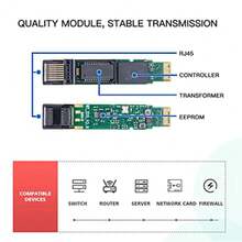 ipolex 2.5G SFP a RJ45 SFP-T módulo transceptor SFP 2.5GBase-T SFP-T compatible con Ubiquiti UniFi Netgear Fortinet Mikrotik Intel TP-Link y otros interruptores abiertos - 1 - Ver 5