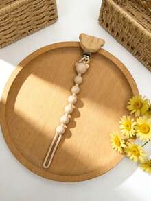 Personalized Silicone Pacifier Clip With Teddy Bear Design, Anti-Lost Chain, Ideal Gift For Baby Christening - Multicolor - View 15