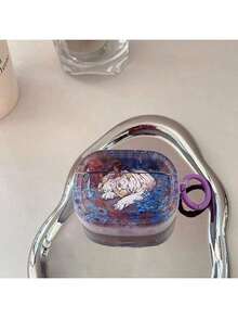 Fierce Animals Dreamy Tiger Protective Case Suitable Compatible With Apple Wireless Charging Case, Scratch-Resistant And Shockproof - Clear - View 4