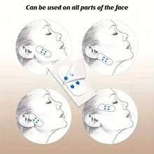 40 Pieces Facial Masks, Skincare Tools, Facial Care Strips Suitable For All Skin Types - Transparent V-Shaped Eye Mask And Neck/Broad-Shoulder Area Tightening Patches, Invisible Firming Patches, Made Of Thermoplastic Polyurethane, Instantly Firm And Lift The Skin. - Multicolor - View 4