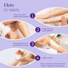 150 Wax Strips For Hair Removal \U2013 Extra-Large Non-Woven Strips For Legs, Arms, Back &Amp; Body \U2013 Works With All Soft Waxes \U2013 Salon &Amp; Home Use - ColorA - 查看 4