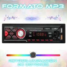 Estéreo de Auto Estéreo Coche Reproductor Mp3 Radio Con Fm Bluetooth5.0 Aux 2USB Estereo Auto 4 Modos De Reproducción De Música RCA, Lector de tarjeta SD - A - Ver 3