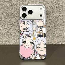 Bonita funda para teléfono con personaje de anime compatible con Samsung  17,  16 Pro Max,  15 Pro Max,  13 y  12. Diseño plateado premium hecho de material de TPU que brinda protección contra golpes y caídas. Un regalo perfecto para familiares, amigos, seres queridos, novios, novias y aniversarios. - Plateado - Ver 3