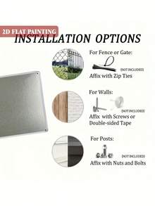 2D Flat, 1pc Retro Iron Metal Wall Art Sign - Distorted Face With Long Dark Hair Design, 8x12 Inch Vintage Wall Decor For Home, Cafe, Garage, Party - No Electricity Needed, Easy Wall-Mounted Installation, Metal Wall Decor, Garage Decoration, Artistic Distortion Design, Bold Contrast Design, 2D Flat - Cartoon - View 7