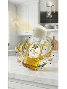 1 pieza Botella rociadora de aceite de gran capacidad de 400ml con patrón personalizado (Este producto está hecho de plástico, que puede solidificarse y afectar el rendimiento del rociado en invierno frío. No lo coloque en el lavavajillas para limpiarlo, ya que puede causar deformación y afectar el uso normal) - Multicolor - Ver 18