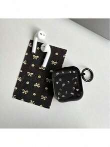 Expression Purple Floral Protective Case Compatible With Apple Wireless Charging Case, Scratch-Resistant And Shockproof - Black - View 9