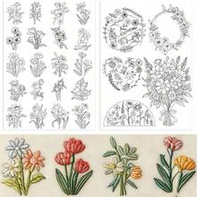 2 Sheets Pre-Printed Embroidery Stabilizer Self-Adhesive Water-Soluble Non-Woven For Sewing - 2ST-a - View 13