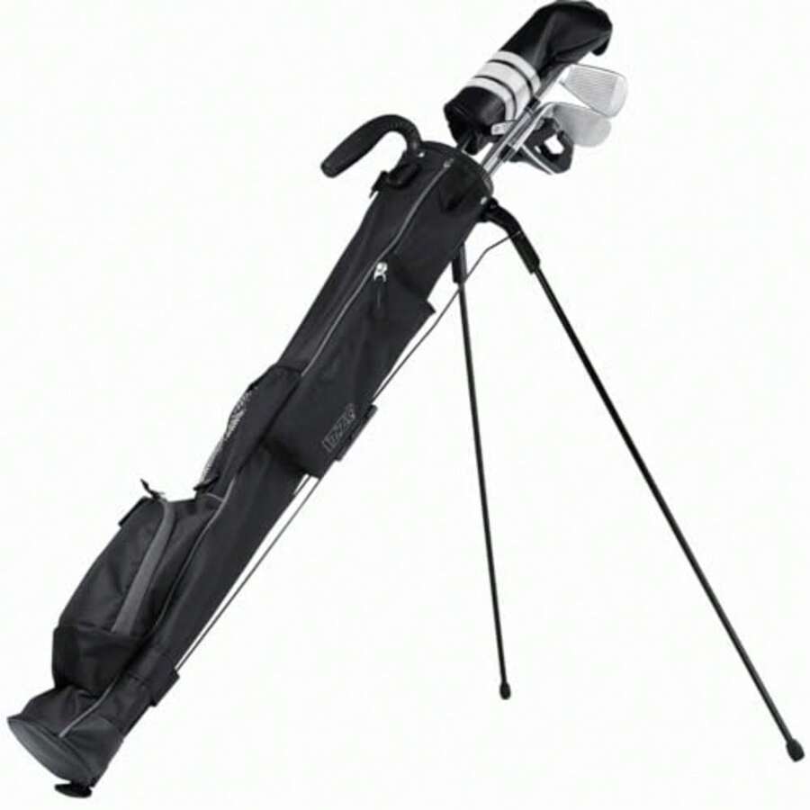 Golf Sunday Stand Bags - Lightweight Golf Stand Bag Sunday Bag - Negro/Gris - Ver 1