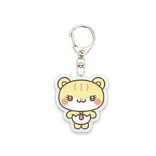 Hearts2Hearts 卡通毛绒亚克力 DIY 创意钥匙扣、包包挂饰、配饰、精致学生背包吊坠 - 彩色 - 查看 5