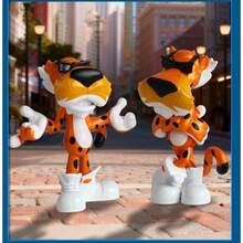 Simba Jadatoys官方授权奇多猎豹2.5英寸金属收藏人偶 - 精致桌面模型 - 彩色 - 查看 3