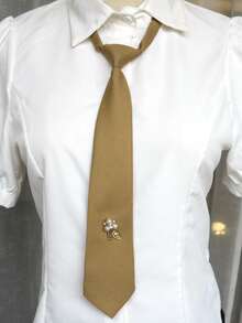 1pc Women's Studded Tie-Less Collar, Suitable For Casual, Street, Daily, Party, Gift - Multicolor - View 19