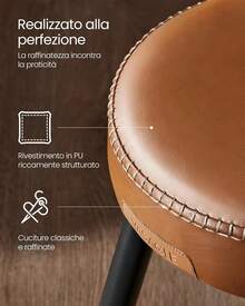 Barstools - Caramel Brown - View 6