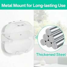 Rimous - Soporte de pared de metal para eero Pro 6e Mount y Pro 6 Mesh Wi-Fi Router Rack de montaje en pared soporte de ahorro de espacio para eero Pro 6 Wall Mount eero Pro 6e Wall Mount con - blanco - Ver 6