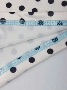 Women's Casual Street Style Outfit, Printed "Girl" Graphic Zip-Up Hoodie And Pants Set, Long Sleeve Sports 2-Piece Suit, Suitable For Party And Gathering Wear, Autumn - 白色波點 - 查看 7