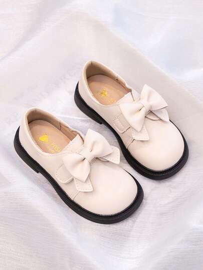 1 đôi giày lười da nữ, đế dày, đế mềm, chống trơn trượt, mũi tròn, kiểu dáng retro, phù hợp cho trẻ em và thanh thiếu niên, phong cách thường ngày, thoáng khí, thích hợp cho mùa xuân, hè, thu.
