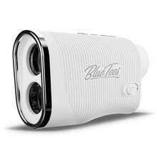 Blue Tees Golf Series 3 Max+ Golf Rangefinder with Slope Switch 1000 Yards Range Finder 6X Magnification Laser Rangefinder Slope Measurement Magnetic Strip Flag Pole Locking with Pulse Vibration - Blanco - Ver 9